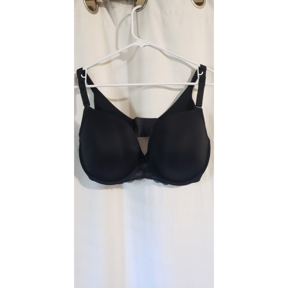 Torrid Curve Womens 38DDD Rich Black Perfect Coverage Smooth Push-Up T-Shirt Bra - Picture 3 of 9